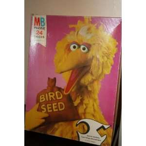 Vintage Collectible Sesame Street Jim Henson Muppet Big Bird Holding a 