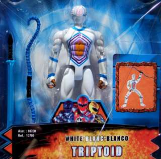Power Rangers Dino Thunder White TRIPTOID Evil Alien ~ NEW ~ BanDai 