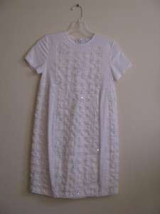   Dress TSAP Italy Linen Off White Embroidery Flowers NWOT 10  