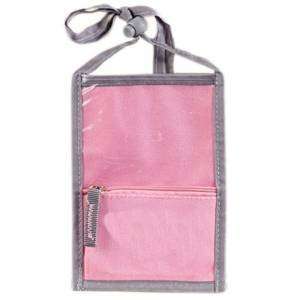   Badge/ID Organizer Neck Wallet Pink, NW 057