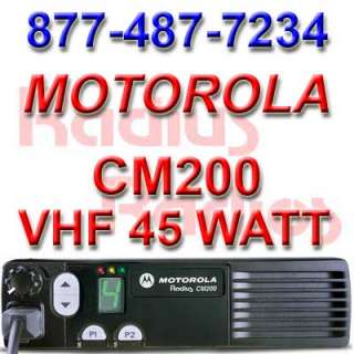 MOTOROLA RADIUS CM200 VHF 45W 4CH MOBILE TWO WAY RADIO  