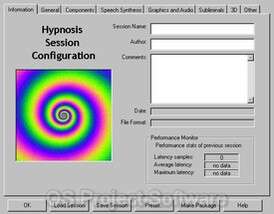   On Screen Hypnotist Hypnosis Therapy Computer Software Program  