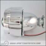   Bi xenon HID Clear Lens Projectors Chrome Gatling Shrouds Headlights