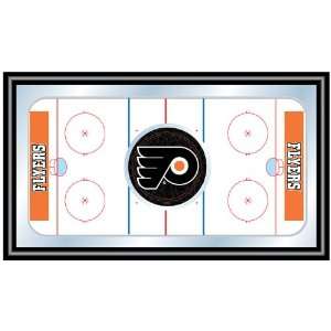  NHL Philadelphia Flyers Framed Hockey Rink Mirror Patio 