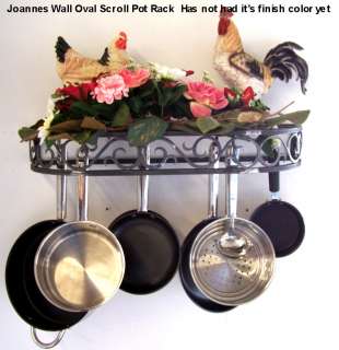 oval cookware pot rack 30 black texture is amish made
