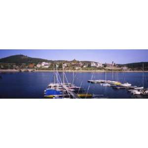  Boats Docked at Schluchsee Lake, Schluchsee, Northern 