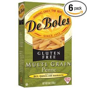 De Boles Pasta Oat Bran, Penne Noodles, 8 Ounce (Pack of 6)  