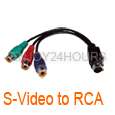 RGB Scart to Composite RCA+S Video Audio AV TV Adapter  