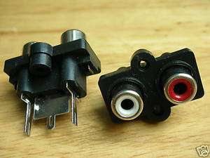 2pc Panel QUAD RCA Female Chassis Socket Connector,QS1s  