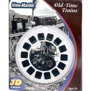  Old Time Trains   View Master 3 Reel Set   21 3D Images 