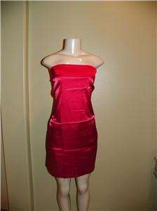 CANDY APPLE RED SATIN FABRIC CHAIR COVER DIY DRESS 1 YD  