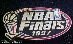 This is an Officially Licensed 1997 NBA Finals Logo Collector Pin that 