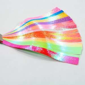  100 Origami Lucky Star Plain Paper Ribbon Shine Wish Rough 