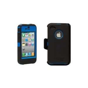  OEM AT&T Apple iPhone 4 Black & Blue Otterbox Defender Series Case 