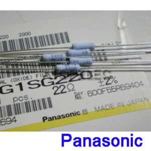 10pcs Panasonic Japan Power Resistors 1W/22ohm 2%  