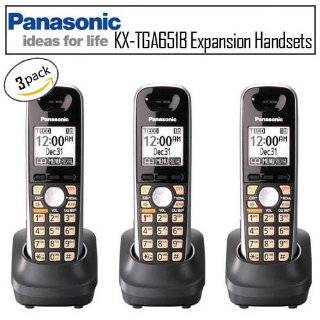 Panasonic KX TGA651B DECT 6.0 Three Pack Handset Bundle for DECT 6500 