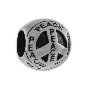  Biagi Peace Ball Bead Charm .925 Sterling Silver fits Pandora 