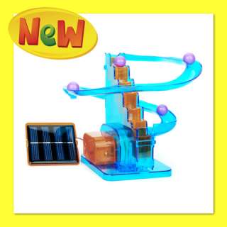 Solar Powered Roller Coaster Model Kit Educational Toy  