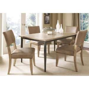   piece Rectangle Dining Set With Parson Chairs