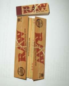 Raw King Size Slim Rolling Paper and 50 Raw Tips  