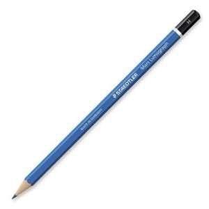 Staedtler Mars Lumograph Pencil,Pencil Grade H   Lead Color Gray 