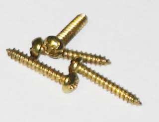 200 1/2 inch Brass Plated #2 Phillips Pan Head Screws  