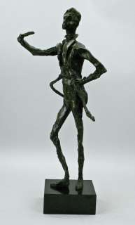 Vintage Signed Bronze Conductor Sculpture, Leopold 64  