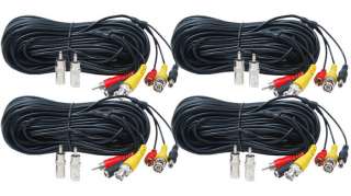 Security Camera DVR Audio Video Power Cable 4X100ft 1LT  
