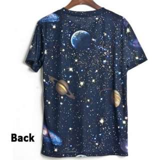 Galaxy T Shirt with Stellar Space Graphic Print for Man or Woman 