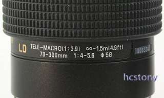 CANON EOS EF Mount 70 300mm MACRO Promaster Telephoto Lens~Digital 