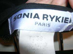 Lot of 2 SONIA RYKIEL Black Long Skirts 36/38 4/6 W@W  