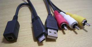 NEW OEM Genuine SONY VMC MD3 Multi use Terminal Cable. (USB/AV 