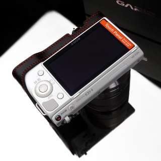 Gariz Black leather half case for Sony NEX 5 5N camera  