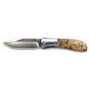  Columbia River M4 Burl/Steel Razor sharp Folder Sharp edge 