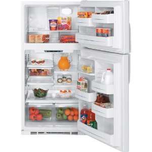   GE White Top Freezer Freestanding Refrigerator GTS22KBPWW Appliances