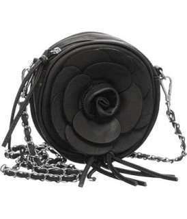 Small Black Flower Swing Crossbody Bag DesignerL&S  