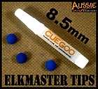 Elkmaster 11mm Pool Cue Tips + NEW Quick Set Pro Glue