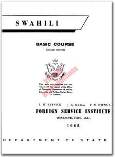 LEARN TO SPEAK SWAHILI LANGUAGE COURSE +PDF CD  