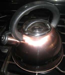 Tea Kettle 2.8 L Heavy Gauge Stainless Steel Whistling heavy Gage many 