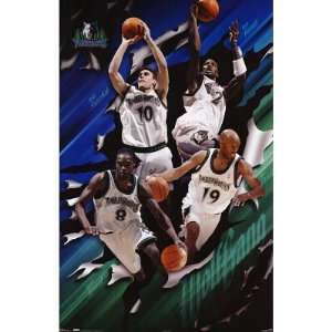 Kevin Garnett Szczerbiak Sam Cassell Sprewell POSTER 