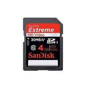  Sandisk 4GB Extreme SDHC HD Video High Performance Class 10 SD Card 