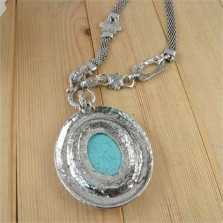   tibetan silver alloy turquoise stone necklace bracelet earring jewelry