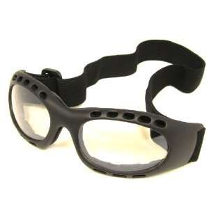  Motorcycle Scooter Mopeds Vespa Racing Goggles, Clear Lens 