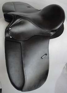 Leather without Tree English Dressage Saddle+Spad+girth  