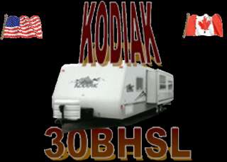 2005 Bunkhouse Travel Trailer Lite Weight Kodiak 30 BHSL Low Reserve 