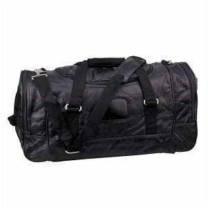   Genuine Patched Leather 21 Duffle Tote Gym Travel, Carry Bag  