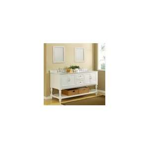  Bathroom Vanity Sink Console with Turn Legs and Carrera Marble Top