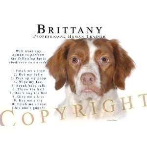  Brittany Human Trainer Mouse Pad Dog Mousepad