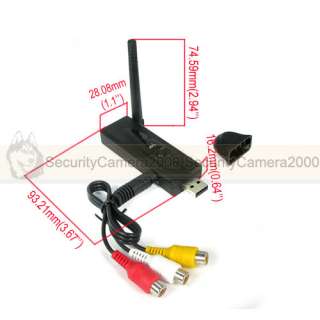 Channel Wireless USB DVR Recorder for 2.4GHz Wireless Video CCTV 