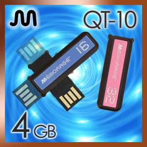 memorage] 4GB USB FLASH MEMORY THUMB DRIVE (MADE IN KOREA) 1004 (Pink 